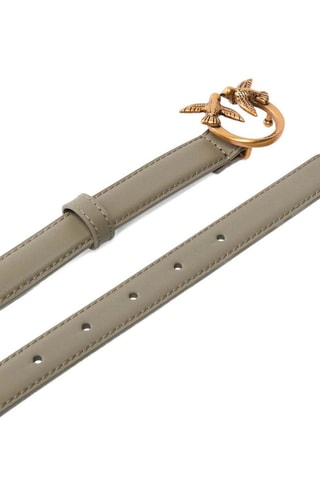 Cintura in pelle Love Berry - Taupe