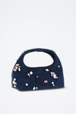 Borsa a mano in jeans The Gem - Blu