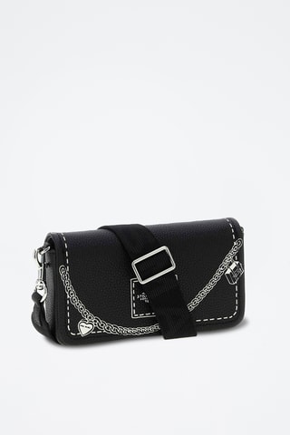 Borsa a tracolla in pelle The Trompe Loeil - Nero