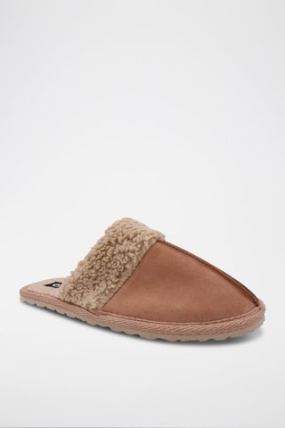 Pantofole in pelle scamosciata Matrix - 
Rosa antico