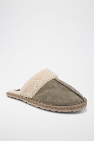 Pantofole in pelle scamosciata Matrix - 
Kaki