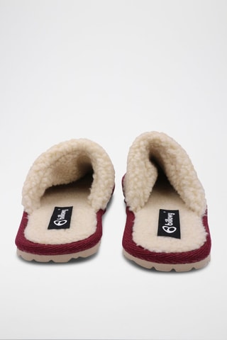 Pantofole in pelle scamosciata Matrix - 
Bordeaux