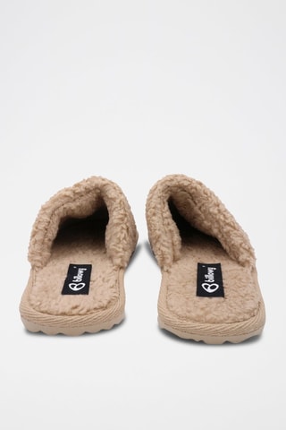 Pantofole in pelle scamosciata Matrix - 
Taupe