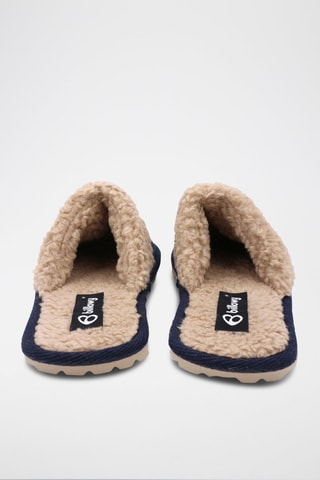 Pantofole in pelle scamosciata Matrix - 
Navy