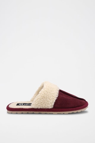 Pantofole in pelle scamosciata Matrix - 
Bordeaux