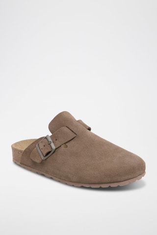 Sabots en nubuck Zueco - Marron