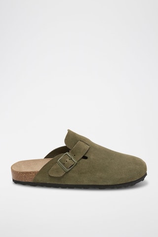 Sabot in pelle scamosciata Zueco - Verde