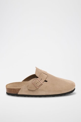Sabot in pelle scamosciata Zueco - Beige