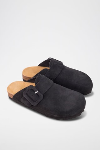 Sabots en nubuck - Noir