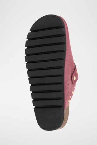 Sabots en cuir - Violet