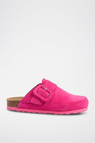 Sabots en nubuck - Fuchsia