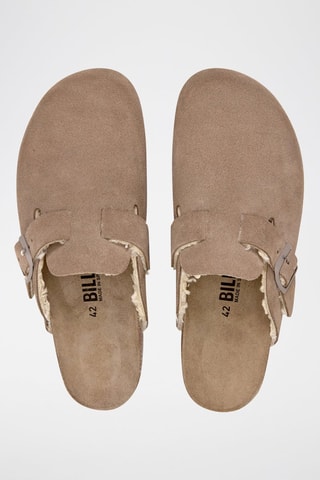 Sabot in pelle scamosciata - Marrone