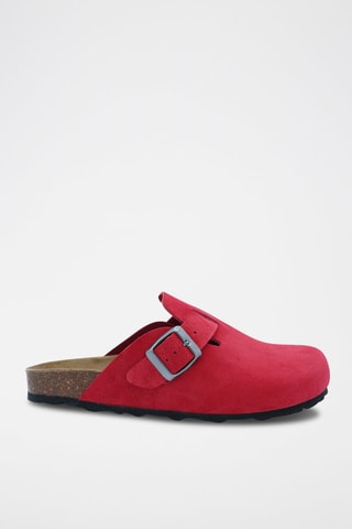 Sabots in pelle scamosciata Rosso - Rosso