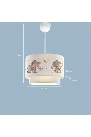 Hanglamp Ayd - Wit en Grijs - 40 W