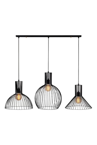 Hanglamp Fellini - Zwart - 3 x 100 W