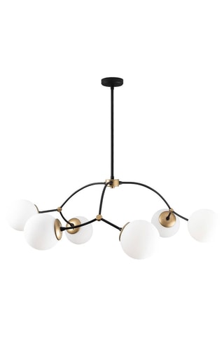Hanglamp Kromozom - Zwart en Wit - 6 x 60 W