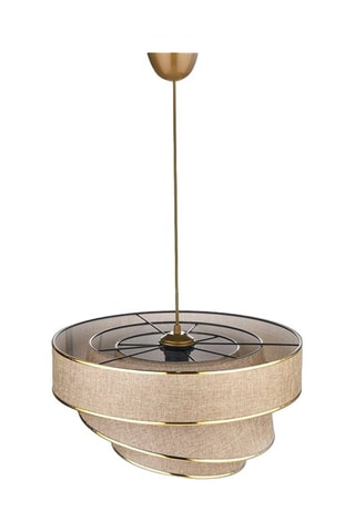 Hanglamp - Taupe en Goudkleurig - 40 W