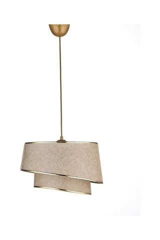 Hanglamp - Beige en Goudkleurig - 40 W