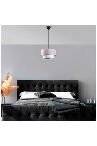 Hanglamp Cake - Beige en Zilverkleurig - 60 W