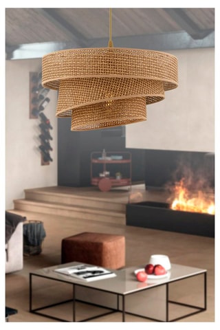 Hanglamp Couper Hazeran - Beige - 45 - 60 W