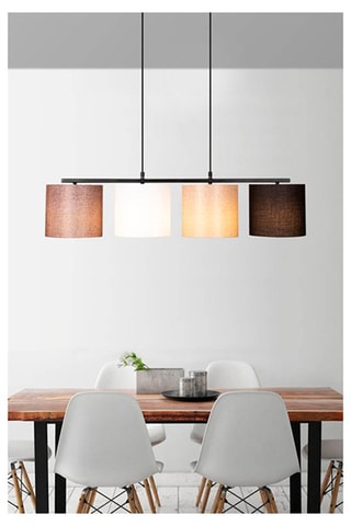 Hanglamp Valiz - Zwart en Beige
