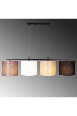 Hanglamp Valiz - Zwart en Beige