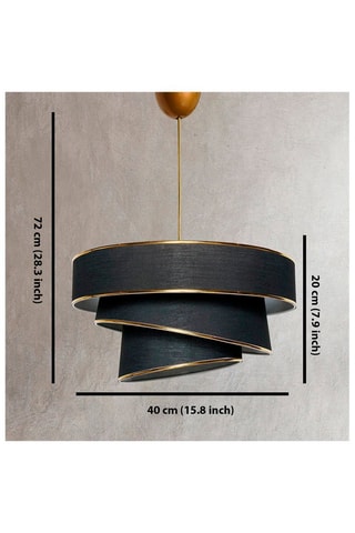 Hanglamp Couper - Zwart en Goudkleurig