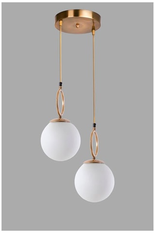 Hanglamp Morino - Wit en Goudkleurig