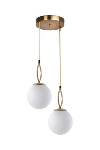 Hanglamp Morino - Wit en Goudkleurig
