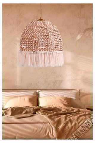 Hanglamp Ecru en Lichtbruin