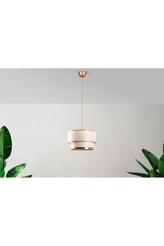 Hanglamp Cake  Wit en Goudkleurig