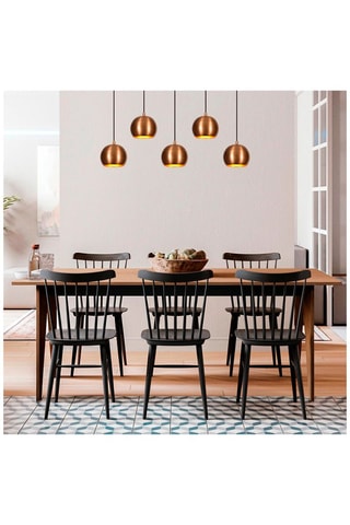 Hanglamp Sivani - Bruin en Zwart