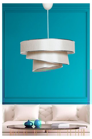 Hanglamp Grijs en zilverkleurig