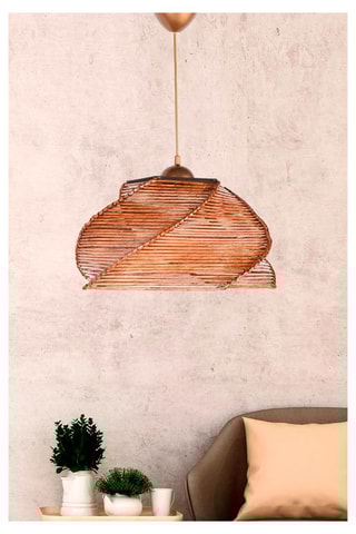 Hanglamp Pentagone Antiquation - Naturel en Goudkleurig
