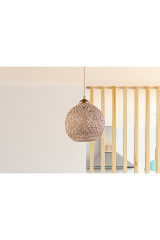 Hanglamp 
Bruin en Wit