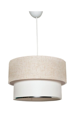 Hanglamp Corbeu - Crèmekleurig en Wit