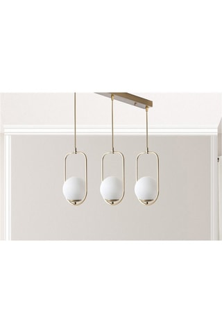 Hanglamp Wit en Koperkleurig