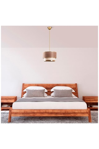 Hanglamp Cake Beige en Goudkleurig