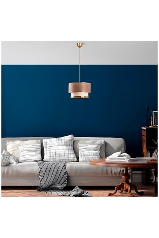 Hanglamp Cake Beige en Goudkleurig