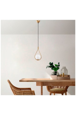 Hanglamp Mudoni - Goudkleurig en Zwart - 40 W