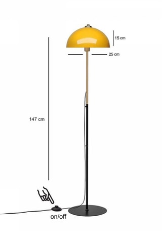 Lampada da terra - Giallo - 40 W