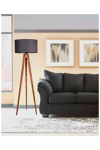 Staanlamp Tripod - Naturel en Grijs
