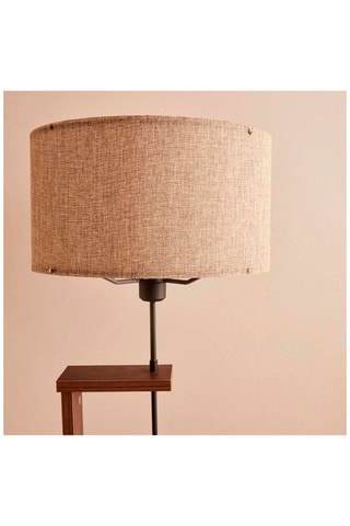 Houten Staanlamp -  Naturel en Beige