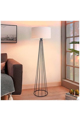 Staanlamp Ayd - Wit en Zwart