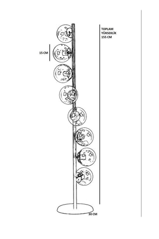 Staanlamp Goudkleurig