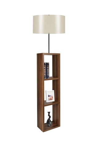 Tafellamp Ayd - Crèmekleurig en Bruin - 60 W