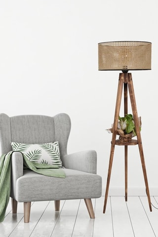 Staanlamp Beige en Bruin
