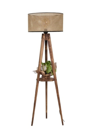 Staanlamp Beige en Bruin