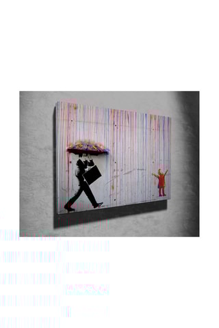 Wanddecoratie “Under The Rain” Banksy - 50 x 70 cm