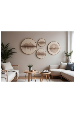 4 Wanddecoraties - 45 x 45 cm / 36 x 36 cm / 27 x 27 cm / 18 x 18 cm